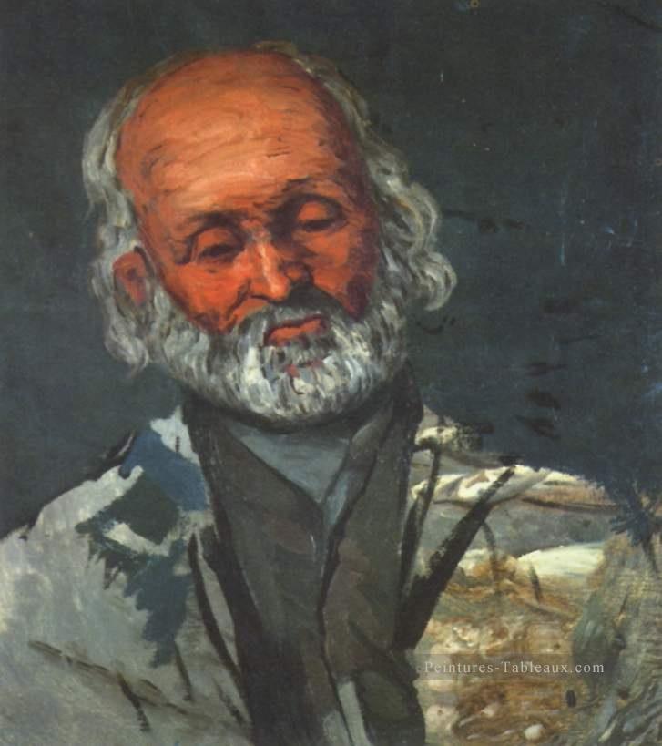 Portrait d’un vieil homme Paul Cézanne Peintures à l'huile